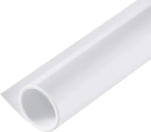 Miniatura 10 de Meking Telón de fondo de PVC para fotografía de 31x59 pulgadas (80x150 cm) Blanco mate y reflectante, telón de fondo de PVC para video de estudio