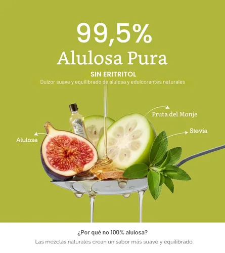 Miniatura 6 de My Normal Alulosa Keto de tamaño grande, alulosa 99.52%, fruta monje, jarabe fino de mezcla de stevia, edulcorante cero calorías, sustituto