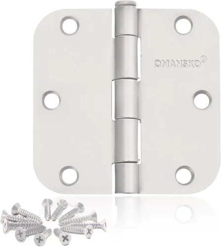 Miniatura 8 de Bisagras de puerta de 4 x 4 pulgadas para madera, paquete de 18 bisagras de puerta de bronce aceitado para puertas interiores, bisagras resistentes