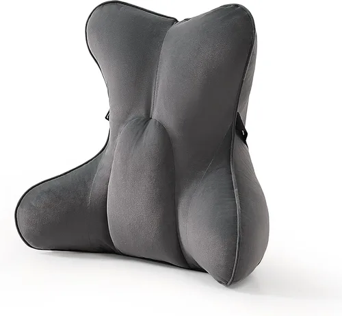 Miniatura 16 de Almohada de apoyo lumbar para alivio del dolor de espalda baja – Cojín lumbar ergonómico multifuncional, almohada de lectura para silla de oficina
