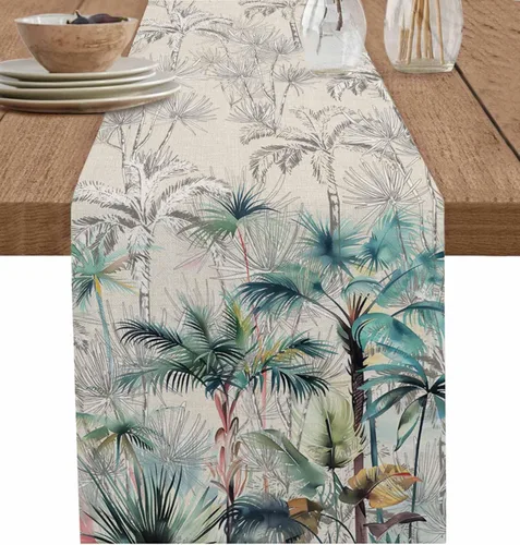 Miniatura 12 de Zigzi - Bufandas de mesa azules, textura de mármol a rayas grises de Zigzi, camino de mesa de comedor, decoración de mesa rectangular lavable