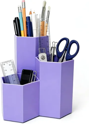 Miniatura 7 de Portalápices para organizador de escritorio, lindo soporte para bolígrafos, suministros de escritorio de oficina y accesorios para escritorio
