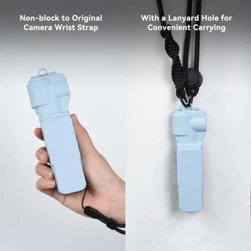 Miniatura 7 de UTEBIT Funda protectora de pantalla DJI Osmo Pocket 3, protector de pantalla de cardán, protector de lente para Osmo Pocket 3, funda de plástico Azul