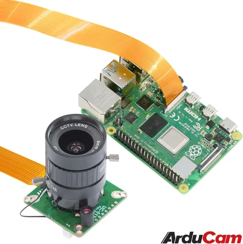 Miniatura 3 de Arducam para cámara Raspberry Pi HQ, módulo de cámara IMX477 de 12.3MP con lente de montaje CS, conmutación automática de corte IR de imagen durante
