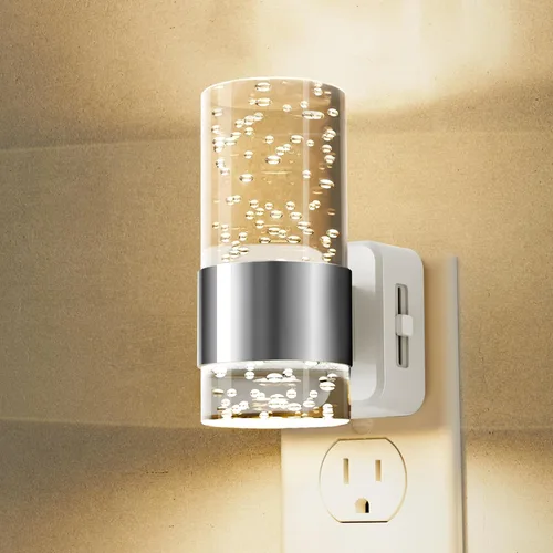 Miniatura 27 de L LOHAS LED Night Lights Plug into Wall, Acrylic Bubble Night Light,Dimmable Nightlight with 0-100 LM, 3000K Plug in Night Light with Dusk to Dawn