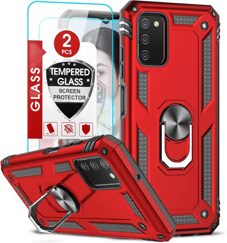 Miniatura 8 de LeYi para Samsung Galaxy A03S Funda de teléfono, Funda Samsung AO3S con [Paquete de 2] Protector de pantalla, [Calidad militar] Funda protectora