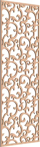 Miniatura 42 de Wheatland Paneles de pared decorativos de madera con calado, 9 3/8 pulgadas de ancho x 24 3/8 pulgadas de alto x 1/4 de alto, nogal