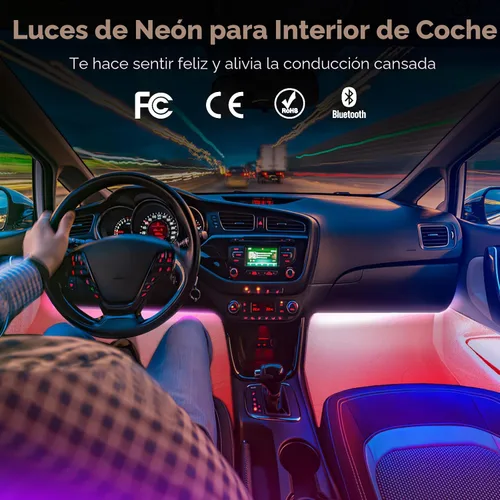 Miniatura 2 de Luces interiores de coche Keepsmile Accesorios para automóvil Control de aplicación con sincronización de música remota Cambio de color RGB