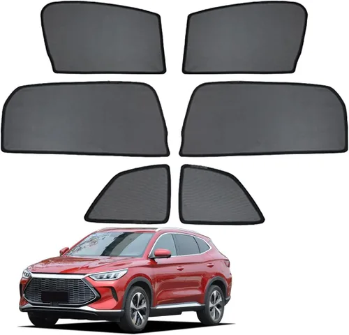 Miniatura 12 de ZJIEX Car Window Shade for Kids Side Window Sun Shade for Song Plus 2020+ Magnetic Curtain Sun UV Protection Covers for Baby Auto Accessories,7PCS