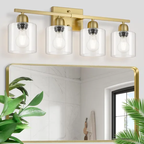 Miniatura 39 de Luz de baño de níquel cepillado, Luz de tocador de baño de 2 luces de níquel cepillado, Lámpara de tocador con pantallas de vidrio esmerilado blanco