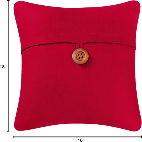Miniatura 3 de C&F Home Sobre rojo patriótico 4 de julio Día de los Caídos Día del Trabajo Americana Libertad de Plumas Decoración Decoración Almohada 18 x 18 Rojo