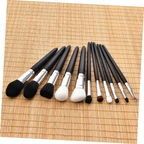Miniatura 5 de POPETPOP Cepillo de prevención de maquillaje de desperdicio, cepillo de pelo de cabra para mujer, brochas de maquillaje Bling Maquillaje para mujer