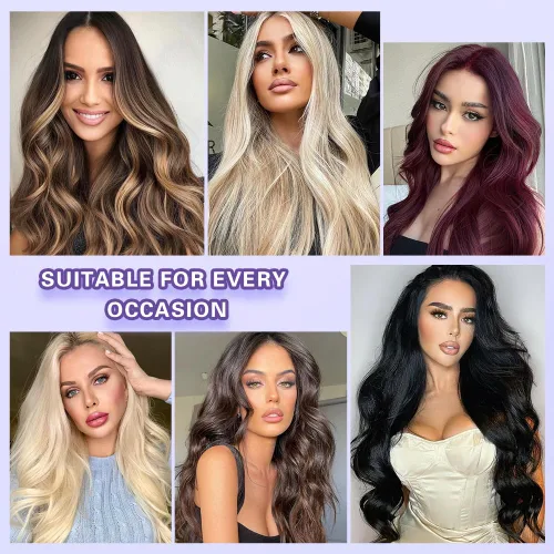 Miniatura 6 de Extensiones de cabello humano real con pinzas, 8 piezas, extensiones de cabello humano 100% Remy virgen con clip, extensiones de cabello humano liso