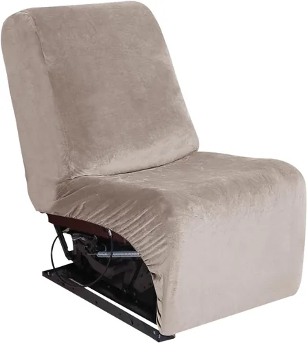Miniatura 18 de Jonuiony Fundas para sofá reclinable de 5 plazas, funda para sofá reclinable en forma de U, fundas elásticas de terciopelo para sofá modular para 5