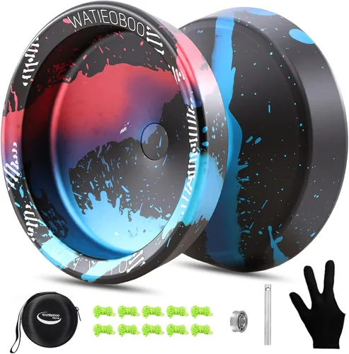 Miniatura 10 de Yoyo R8 Responsive Yoyo para principiantes, Yoyos profesionales no responsivos para adultos Pro Yoyos de trucos de metal con kit de rodamientos Yo
