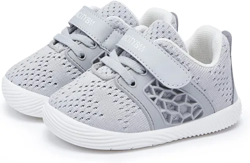 BMCiTYBM Zapatos para caminar de malla transpirable para bebés, niños y niñas, ligeros, antideslizantes, para primeros pasos, 6, 9, 12, 18, 24 meses