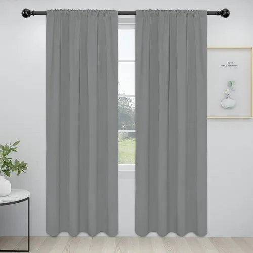 Miniatura 31 de Easy-Going - Cortinas opacas con bolsillo para varilla para el dormitorio, cortinas para ventanas que oscurecen la habitación o la sala de estar