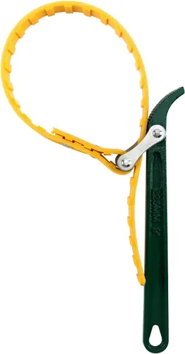 Miniatura 4 de QWORK Llave de correa de cinturón de 9 pulgadas, correa ajustable multiusos para filtro de aceite, llave de abridor de correa con correa ajustable