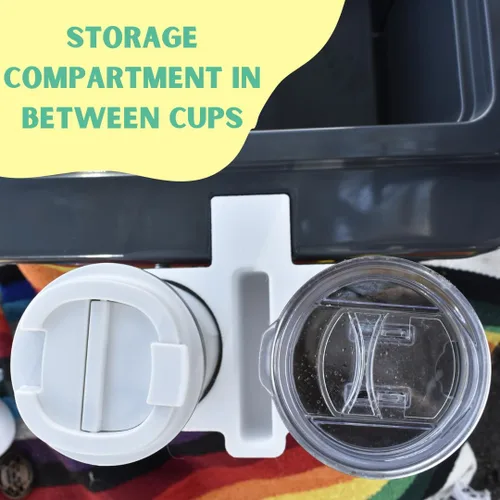 Miniatura 5 de Accesorio para portavasos compatible con enfriadores Yeti 35 Soporte para bebidas para enfriadores Fabricado en Estados Unidos (blanco, una taza)