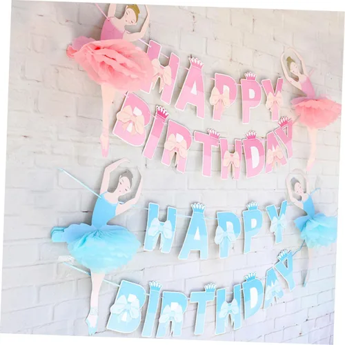 Miniatura 8 de Vaguelly Pancartas de feliz cumpleaños para decoración de boda, decoración de fiesta, guirnalda de banderines para cumpleaños, tira de la bandera