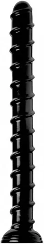 Hosed Consolador de silicona en espiral de 18 pulgadas, consolador texturizado extra largo para juego anal profundo, diseño flexible y seguro para