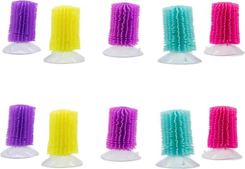 BouncyBand Flick Sticks (10 piezas) – Juego de 10 colores surtidos – Herramienta sensorial, juguete antiestrés para niños y adultos – Perfecto para