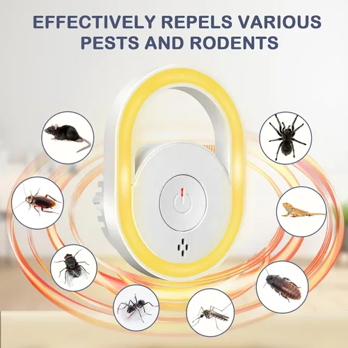 Miniatura 2 de 2026 Upgraded Ultrasonic Pest Repeller 6 Packs, Mice Repellent for House, Indoor Ultrasonic Repellent for Mites Rodent Bugs Roaches Insects Spiders
