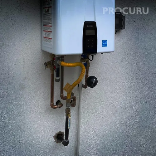 Miniatura 7 de PROCURU Conector de gas flexible universal de 1" de diámetro exterior x 24" (2 pies) x 3/4" MIP x 3/4" FIP, con/sin válvulas de servicio, tubería