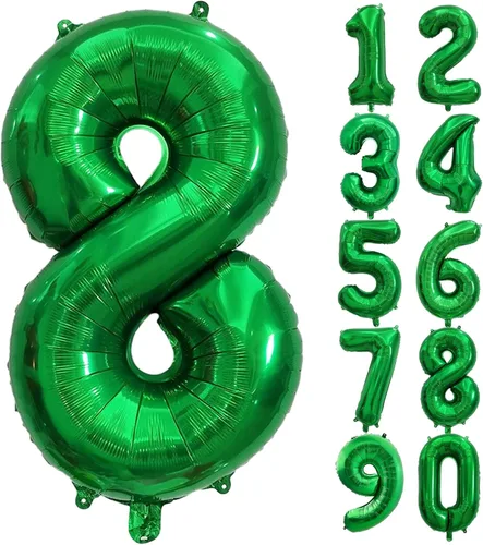 Miniatura 24 de SINBEE Globo dorado del número 10, papel de aluminio Mylar de 40 pulgadas, decoración de fiesta reutilizable para cumpleaños, aniversario, Oro