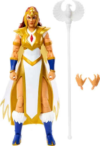 Masters of the Universe: Revolution Masterverse Figura de acción y accesorios, Sorceress Teela Deluxe MOTU coleccionable con 30 articulaciones, 7