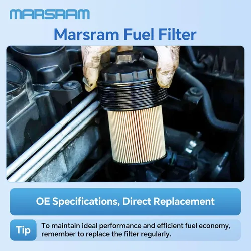 Miniatura 7 de Marsram Juego de separador de agua para filtro de combustible Cummins de 6.7L se ajusta para 2019 2020 2021 2022 2023 2024 Dodge Ram 2500 3500 4500