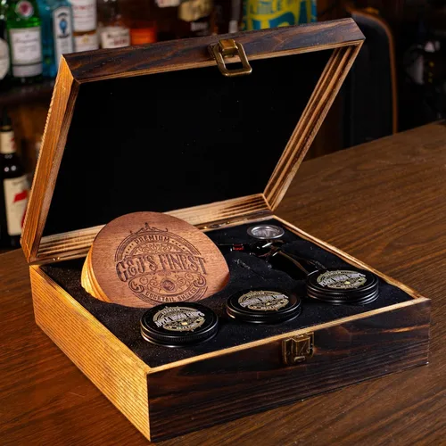 Miniatura 2 de Kit ahumador para whisky Kit ahumador para cócteles Kit ahumador para bourbon Kit ahumador para cócteles a la antigua con antorcha de cuatro