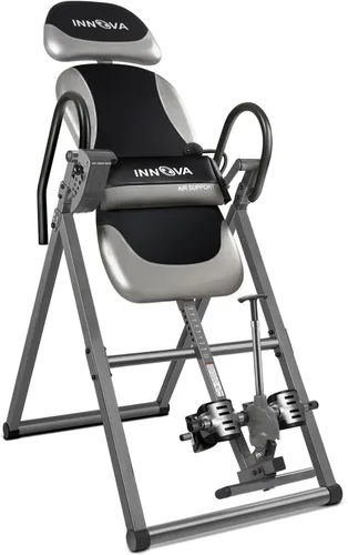 Innova ITX9900 Mesa de inversión con soporte lumbar de aire, Negro/Gris