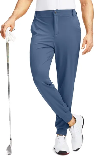 Soothfeel Pantalones deportivos de golf para hombre con 5 bolsillos, ajustados, elásticos, para correr, viajes, trabajo, para hombre