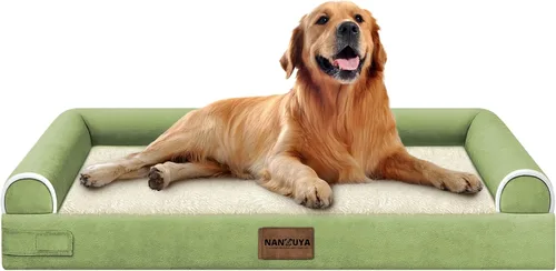 Miniatura 15 de Cama ortopédica lavable para perros medianos y grandes: cama con cojines de apoyo para perros medianos y grandes, cama impermeable de espuma tipo