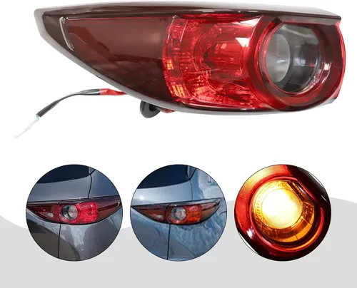 Miniatura 9 de Luz trasera compatible con Mazda Cx5 Cx-5 2017, 2018, 2019, 2020, 2021, 2021, luces traseras exteriores halógenas, lámparas de freno de lente