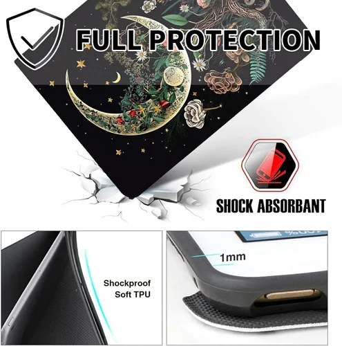 Miniatura 17 de Funda para tablet Fire 7 (12ª generación, versión 2022), delgada, a prueba de golpes, delgada, de piel sintética, con función de apagado/encendido
