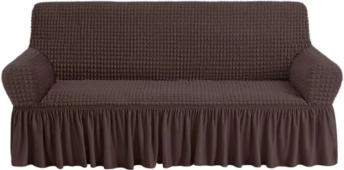 Miniatura 55 de NICEEC Funda de sofá biplaza beige de 1 pieza, funda de sofá de fácil ajuste, universal, de alta elasticidad, duradero, protector de muebles
