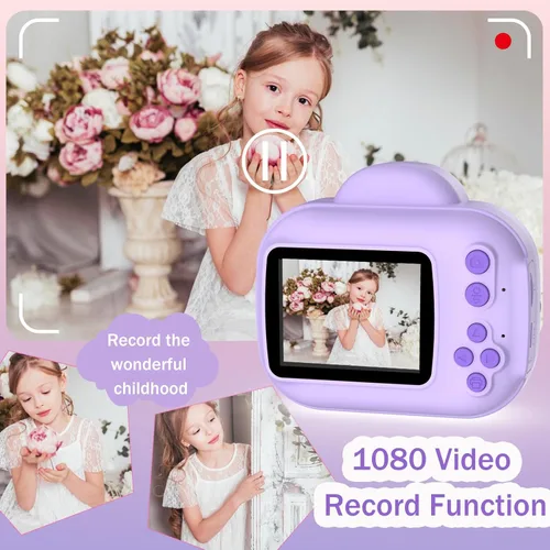 Miniatura 3 de Juguetes de cámara para niños, cámara de impresión instantánea para niños, cámaras para niños pequeños para niñas y niños, cámaras digitales HD