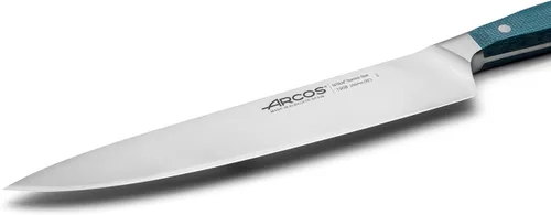 Miniatura 3 de Arcos Cuchillo de chef forjado de acero inoxidable tamaño 10 pulgadas. Mango profesional de micarta y borde especial de seda y hoja plateada 9.843