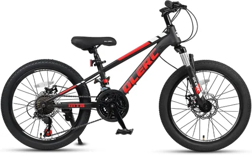 Miniatura 9 de Glerc Bicicleta de montaña para niños de 20, 24 y 26 pulgadas, bicicleta de montaña para niños y niñas a partir de 6 años, bicicleta Skyline de 21