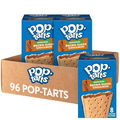 Miniatura 18 de Pop-Tarts - Tostadas, alimentos para el desayuno, bocadillos para niños, pan de plátano glaseado (96 Pop-Tarts)