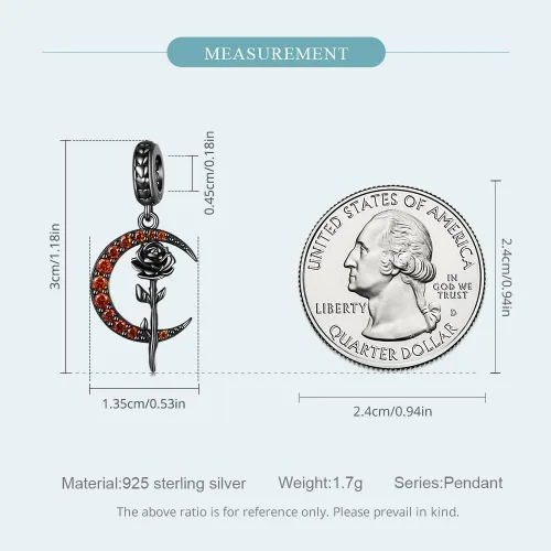 Miniatura 4 de Abalorios de plata de ley para pulseras, collares, familia para siempre, circonita cúbica, regalo de joyería para mujeres