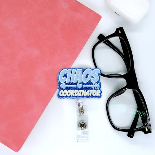 Miniatura 4 de Tian Zhun Carrete retráctil para coordinador del caos, con clip de identificación, aprecio para enfermera, enfermera, profesor, oficina, mujeres