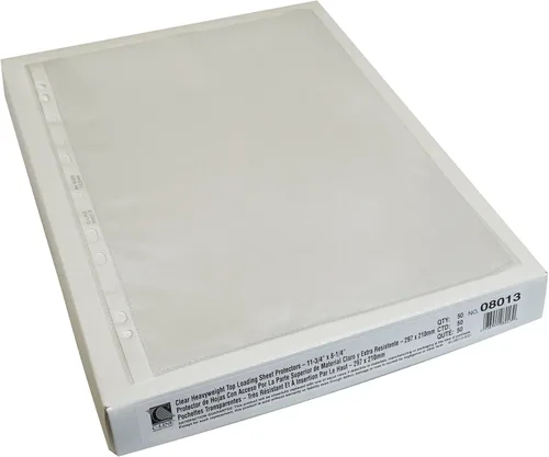 Miniatura 3 de C-Line Top Loading - Protectores de hojas de polietileno pesados, transparentes, tamaño A4, 11.75 x 8.25 pulgadas, 50 por caja (08013)