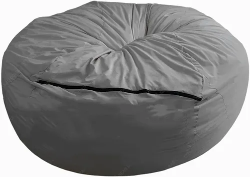 Miniatura 16 de HWOEK Puf de gran tamaño de piel gigante (sin relleno) para muebles de sala de estar de adultos, grande, redondo, suave, esponjoso, sofá perezoso