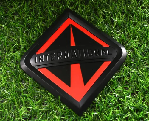 1x Reemplazo de emblema de rejilla internacional para capó delantero de camión, logotipo de marca para todas las series de camiones International