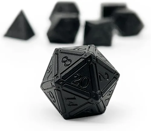 Miniatura 2 de Norse Foundry Ironworks - Juego de dados de metal - Animate Dead - Juego de 7 piezas premium para aventuras de D&D y RPG - Construcción de aleación