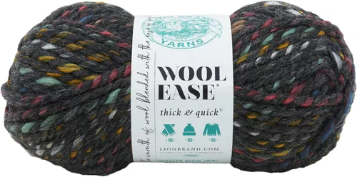 Miniatura 55 de Lion Brand Yarn - Ovillo de lana Wool-Ease Thick & Quick color fuerza aérea