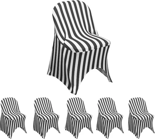 Miniatura 61 de YOUR CHAIR COVERS - Funda para silla plegable de elastano azul claro - Funda de cojín tapizada plegable elástica ajustable extraíble lavable